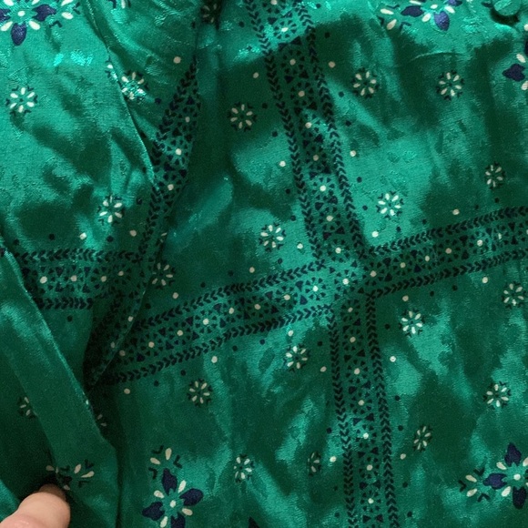 Suncoo Paris Green Patterned Women's Top size M - Picture 6 of 7